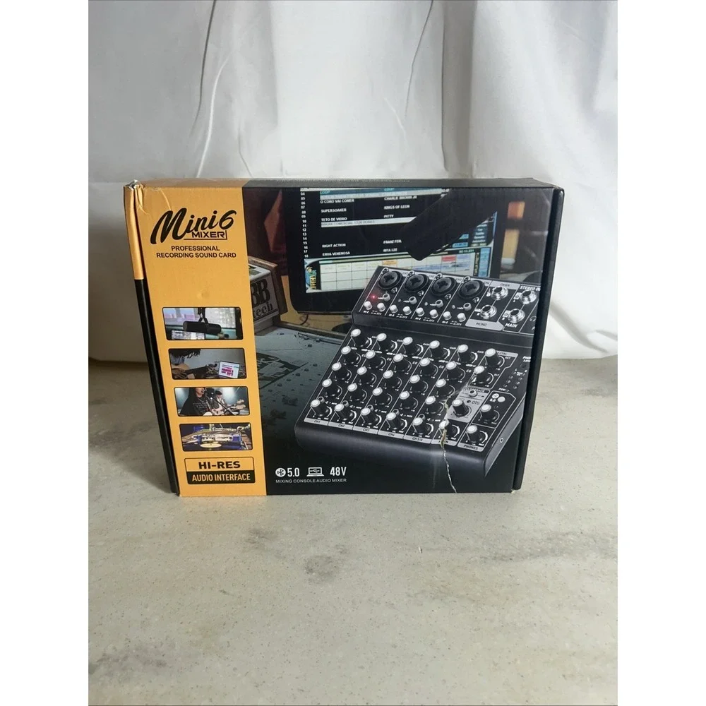 Mini Mixer 6 Recording Sound Card